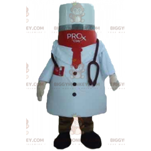 Traje de mascote Medicine BIGGYMONKEY™ com bata de médico –