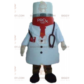 Traje de mascote Medicine BIGGYMONKEY™ com bata de médico –