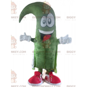 Costume de mascotte BIGGYMONKEY™ de bonhomme vert très souriant