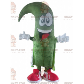 BIGGYMONKEY™ Kostium maskotka bardzo uśmiechnięta zielona