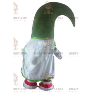 Kostým maskota sněhuláka BIGGYMONKEY™ velmi usměvavý zelený
