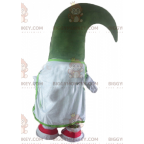 BIGGYMONKEY™ Very Smiling Green Christmas Tree Snowman Mascot