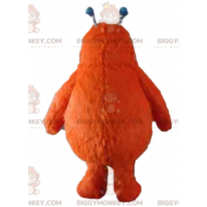 Sødt lodnet orange monster BIGGYMONKEY™ maskotkostume -