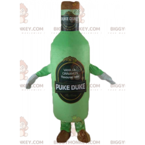 Green and Brown Giant Beer Bottle BIGGYMONKEY™ Mascot Costume -