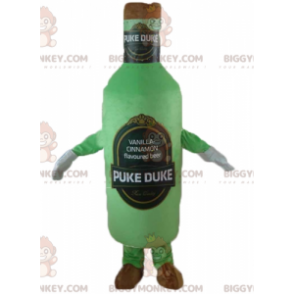 Costume mascotte BIGGYMONKEY™ bottiglia di birra gigante verde