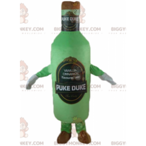 Green and Brown Giant Beer Bottle BIGGYMONKEY™ Mascot Costume -