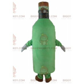 Στολή μασκότ BIGGYMONKEY™ Giant Beer Bottle Green and Brown -