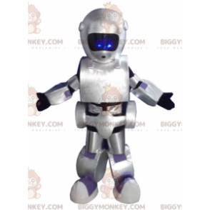 Geweldig reuze metallic grijze robot BIGGYMONKEY™