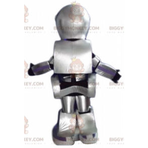 Costume de mascotte BIGGYMONKEY™ de robot gris métallisé géant