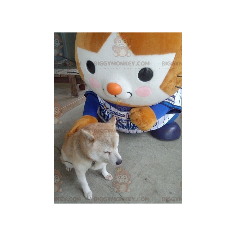 Disfraz de mascota naranja y blanco T'choupi BIGGYMONKEY™ -