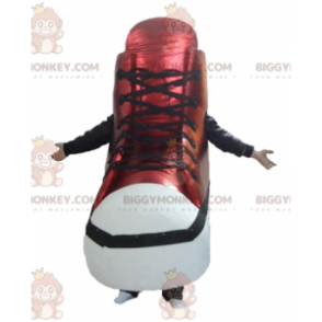 Jätte röd och vit basketsko BIGGYMONKEY™ maskotdräkt -