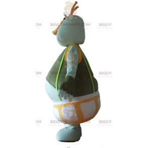 BIGGYMONKEY™ Fat Man Costume da mascotte mostro grigio verde e