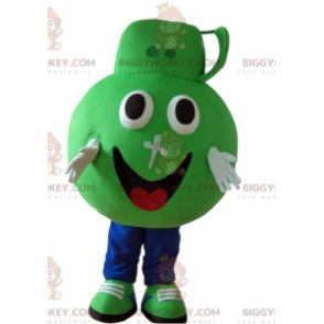 Costume de mascotte BIGGYMONKEY™ de produit ménager vert Dettol