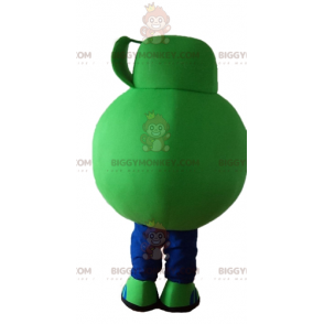 Costume de mascotte BIGGYMONKEY™ de produit ménager vert Dettol