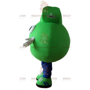 Costume de mascotte BIGGYMONKEY™ de produit ménager vert Dettol