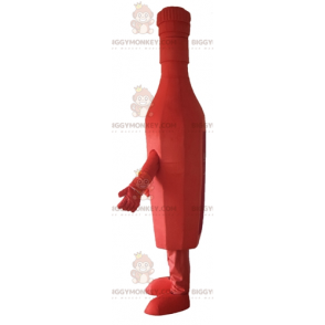 Traje de mascote BIGGYMONKEY™ garrafa de conhaque vermelho