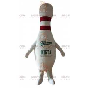 Costume da mascotte gigante bianco e rosso Skittle BIGGYMONKEY™