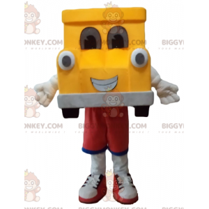 Costume da mascotte gigante gialla e grigia per auto