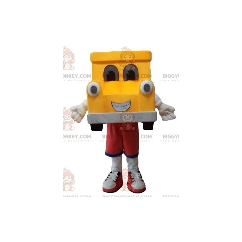 Giant Yellow and Gray Car BIGGYMONKEY™ Mascot Costume –