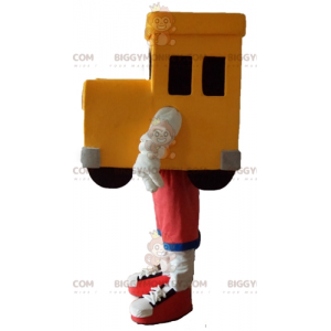 Giant Yellow and Gray Car BIGGYMONKEY™ Mascot Costume –