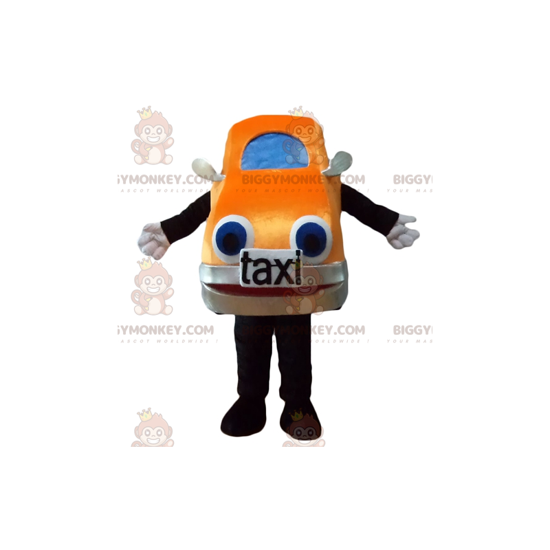 Giant Orange and Blue Car Taxi BIGGYMONKEY™ Mascot Costume –