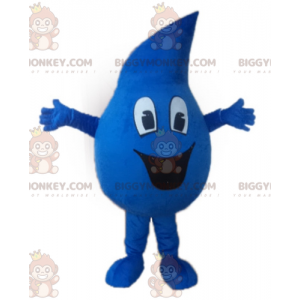 Fantasia de mascote gigante de gota de água azul BIGGYMONKEY™ –