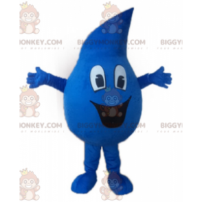 Costume da mascotte Giant Blue Water Drop BIGGYMONKEY™ -