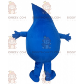 Costume de mascotte BIGGYMONKEY™ de goutte d'eau bleue géante -