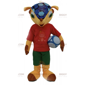 Fuleco Famous World Cup 2014 Armadillo BIGGYMONKEY™ maskotdräkt