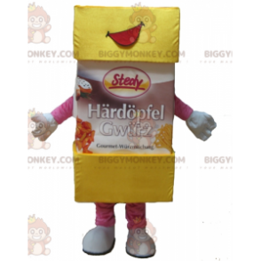 Yellow and Pink Icing Sugar Powder BIGGYMONKEY™ Mascot Costume