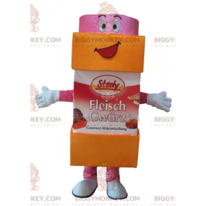 Orange and Pink Icing Sugar Jar BIGGYMONKEY™ Mascot Costume –