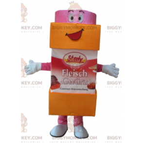 Oranje en roze glazuursuikerpot BIGGYMONKEY™ mascottekostuum -