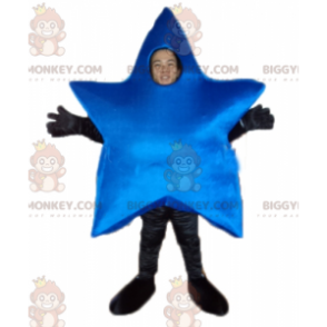 Costume da mascotte BIGGYMONKEY™ con stella blu gigante molto