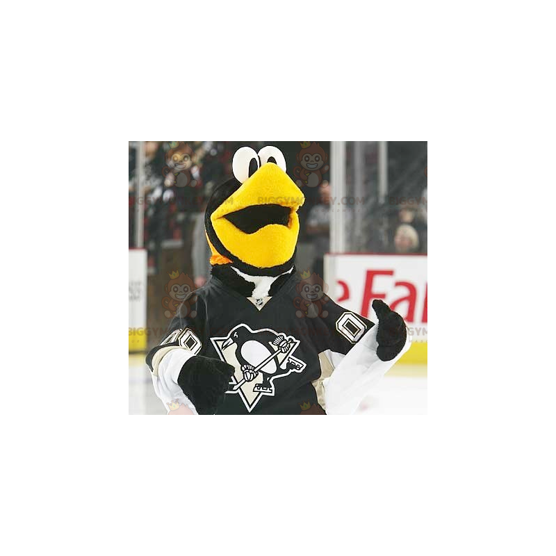 Kostým maskota tučňáka, černobílého ptáka BIGGYMONKEY™ –