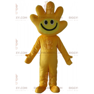 Costume de mascotte BIGGYMONKEY™ jaune avec la tête en forme de