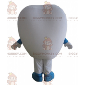BIGGYMONKEY™ mascottekostuum gigantische witte tand met blauwe