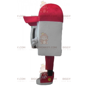 Disfraz de cámara BIGGYMONKEY™ para mascota con gorra roja -