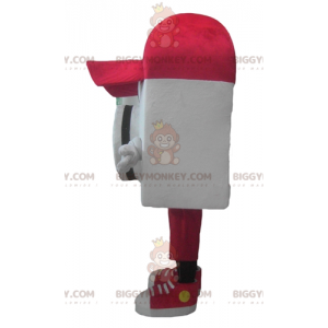 Kamera BIGGYMONKEY™ Maskottchenkostüm mit roter Mütze -