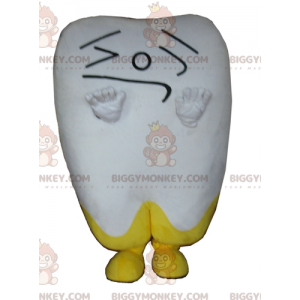 Divertente costume da mascotte BIGGYMONKEY™ con denti gialli e