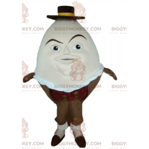 BIGGYMONKEY™ Mascot Costume Giant Egg in Brown Egg Cup –