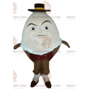 BIGGYMONKEY™ Mascot Costume Giant Egg in Brown Egg Cup –