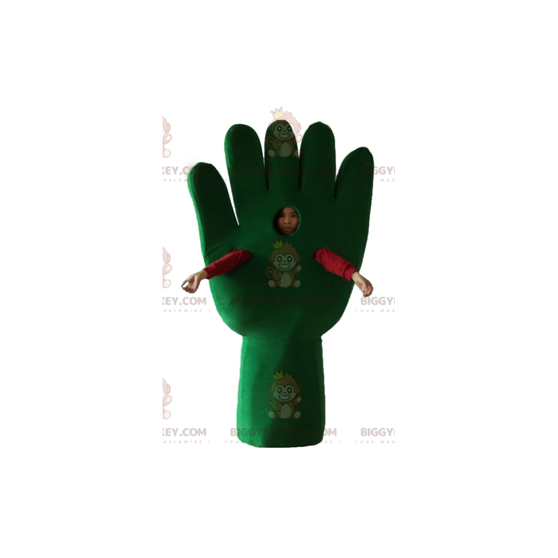 Guante de mano verde gigante Disfraz de mascota BIGGYMONKEY™ -