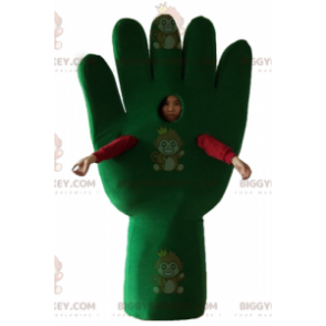 Gigantische groene handhandschoen BIGGYMONKEY™ mascottekostuum