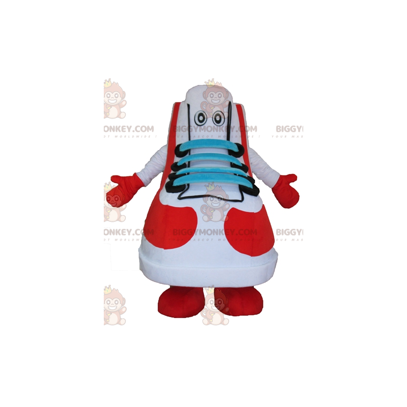 BIGGYMONKEY™ maskotkostume Hvid Rød Blå og Sort Sko Basketball