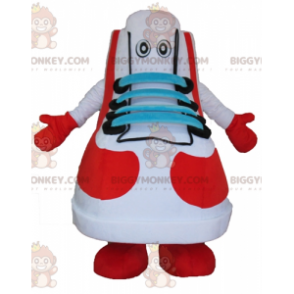 BIGGYMONKEY™ Mascot Costume White Red Blue and Black Shoe
