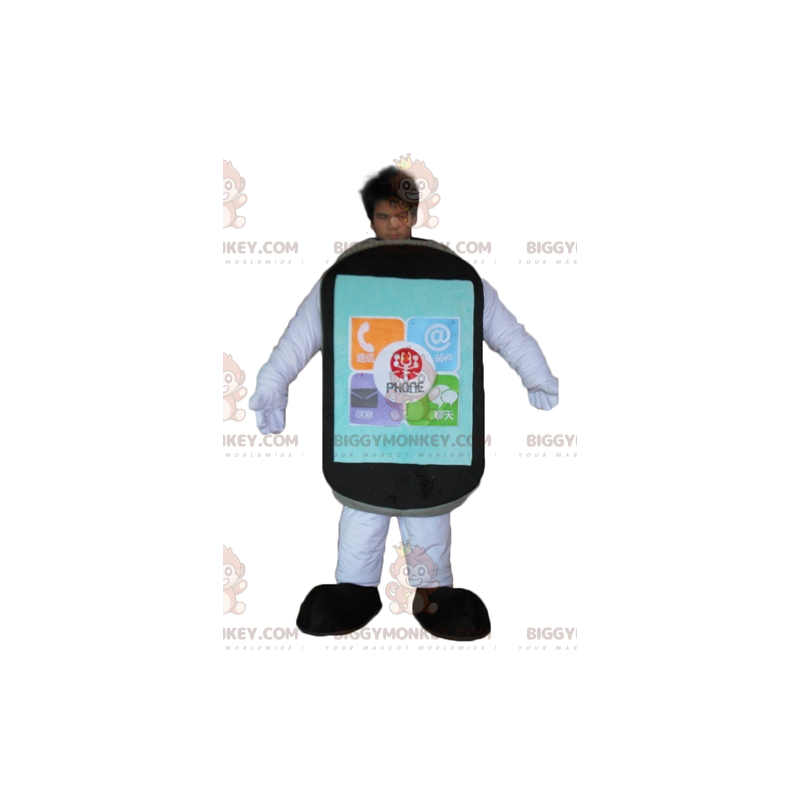 Costume da mascotte Giant Black Touch per cellulare