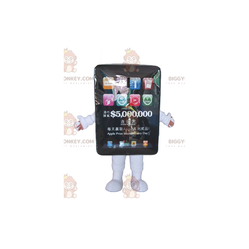 Traje de mascote gigante preto com touch pad BIGGYMONKEY™ –