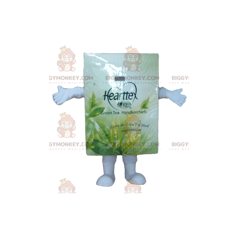 White and Green Tea Bag Box BIGGYMONKEY™ Mascot Costume -