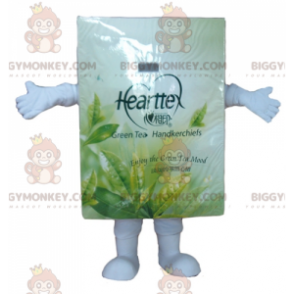 Weiße und grüne Teebeutel-Box BIGGYMONKEY™ Maskottchen-Kostüm -