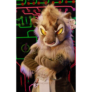 BIGGYMONKEY™ Costume da mascotte leone cucciolo Jedi bello -